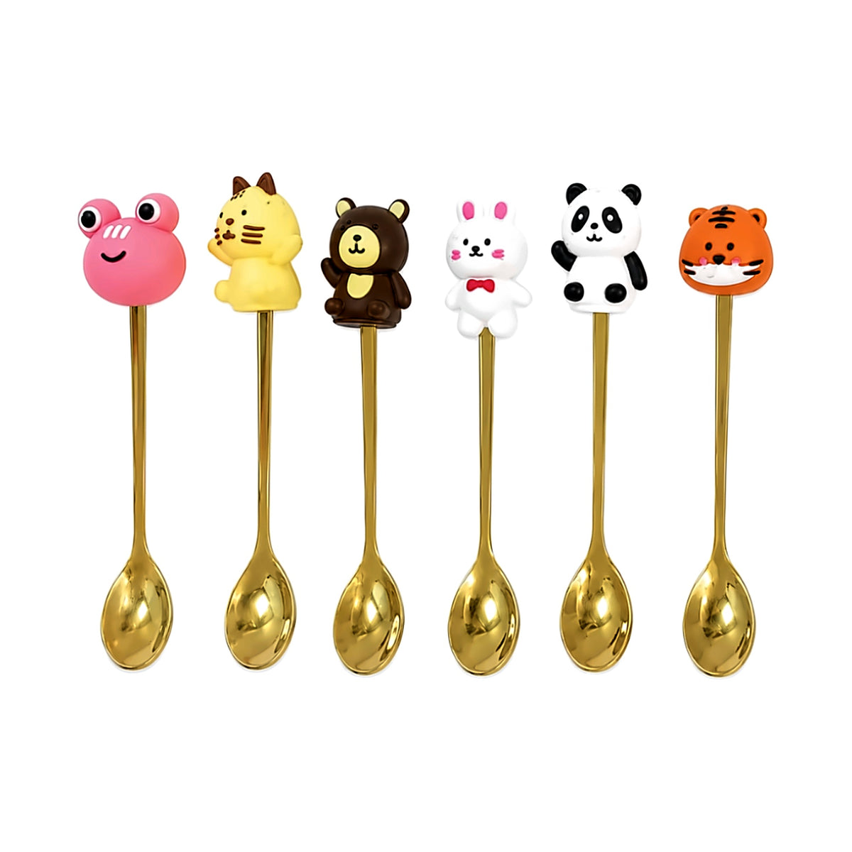Set x6 cucharas de animales