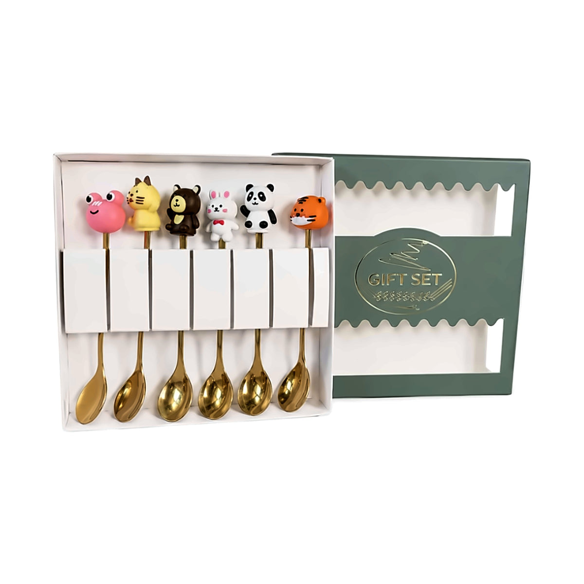 Set x6 cucharas de animales