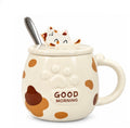 Taza de gatito con tapa y cuchara